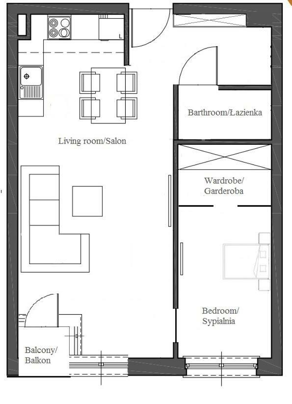 Central Kazimierz Apartment With Balcony Krakow Luaran gambar